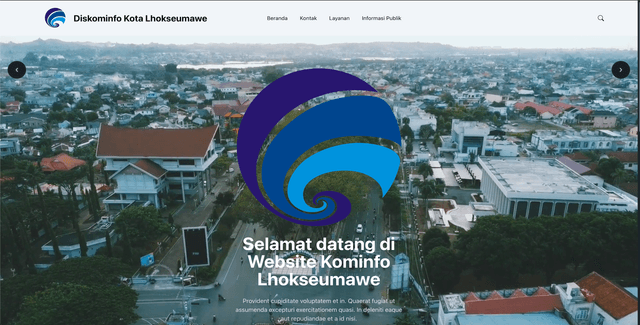 Website Profil Diskominfo Kota Lhokseumawe  
